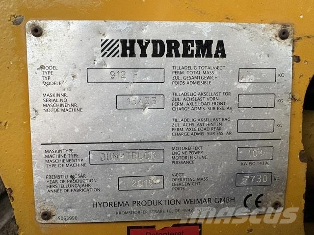 Hydrema 912F Swivel Skip Mini pašizgāzēji