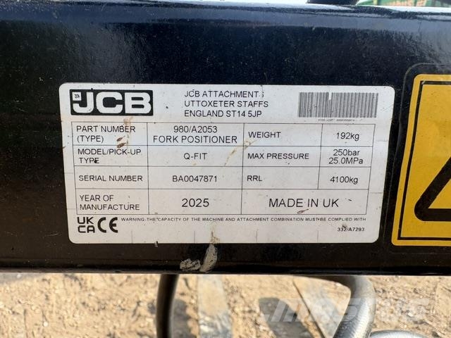 JCB Fork Positioner Forks Otros componentes