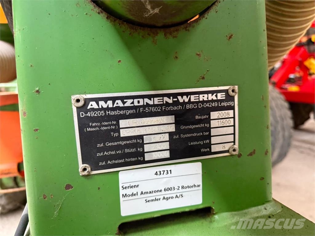 Amazone 6003-2 Σπορείς