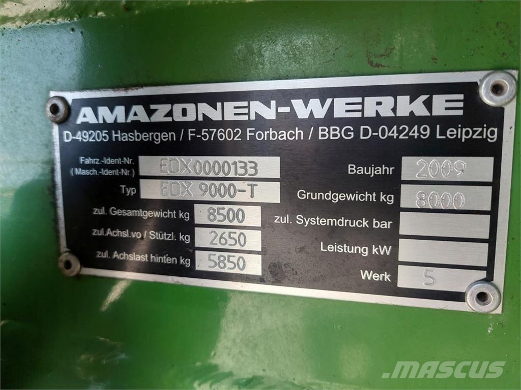 Amazone EDX 9000-T - 12 rækket Precisionsåmaskiner