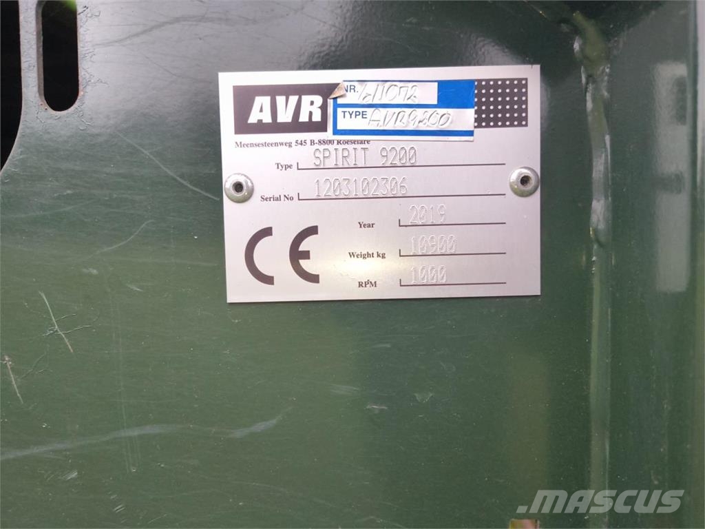 AVR Spirit 9200 CR Картоплезбиральні комбайни