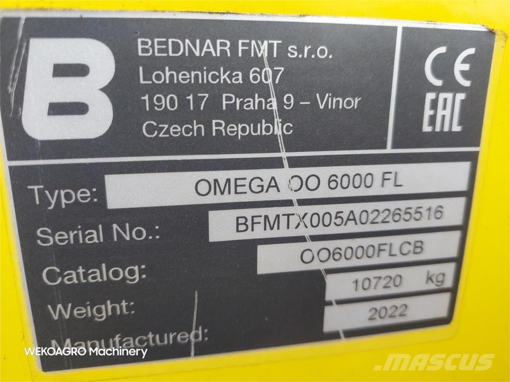 Bednar Omega OO6000 FL med Alfa-Drill Mechanické sejačky
