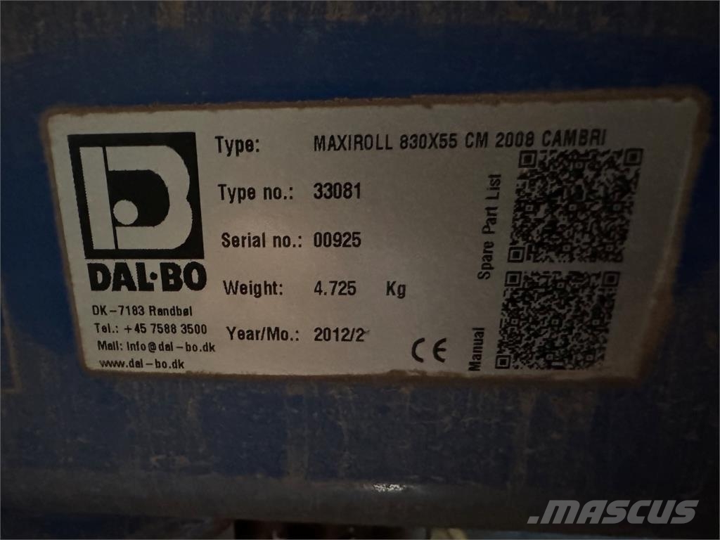 Dal-Bo MAXIROLL 8,3M.55CM. Vältar