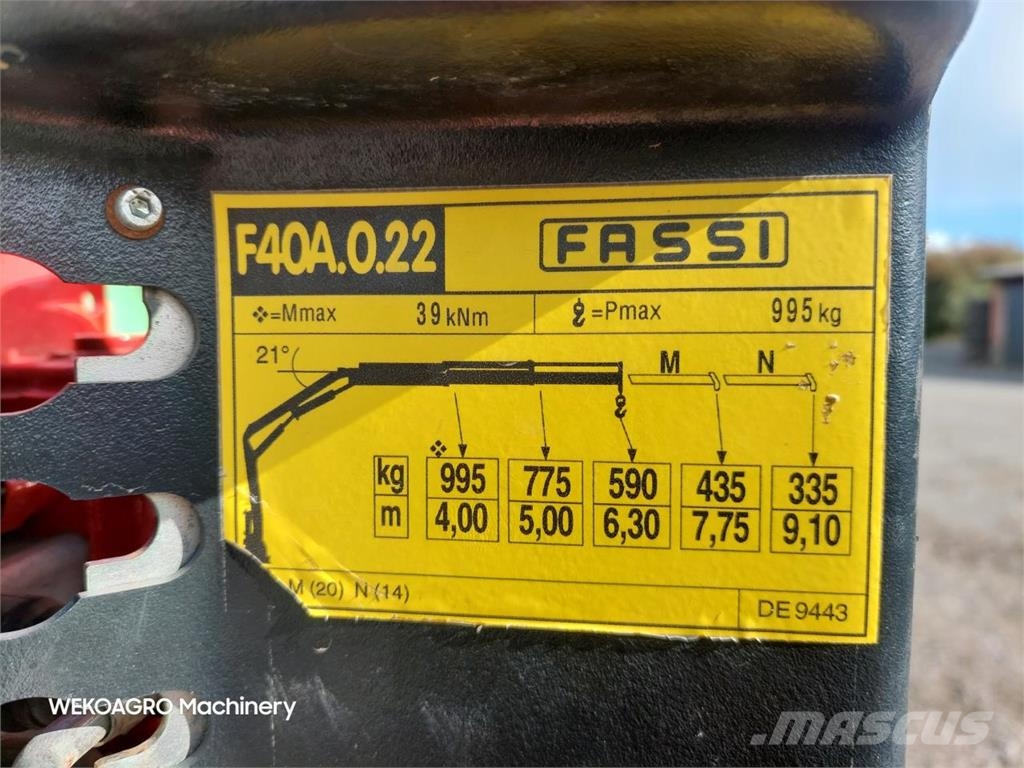 Fassi F40A.0.22 Afgrødehåndtering - Andet udstyr