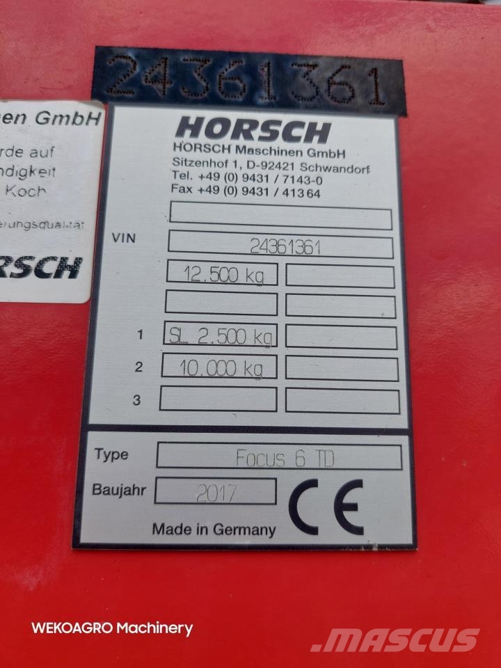 Horsch Focus 6 TD med DuoDrill مثاقيب
