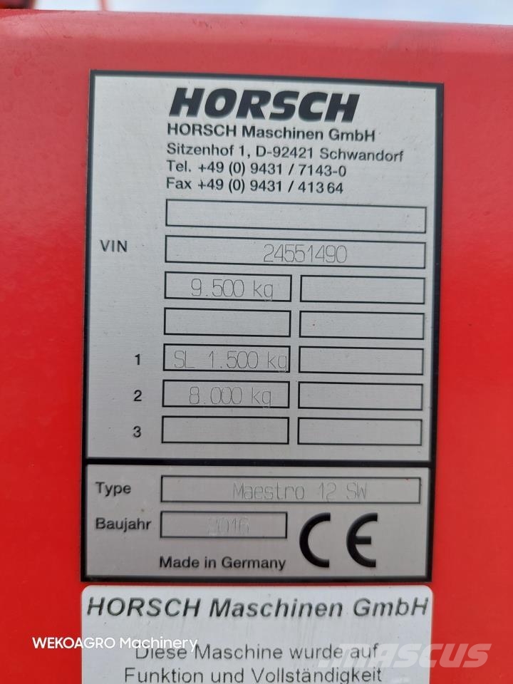 Horsch Maestro 12.75 SW Precisiezaaimachines