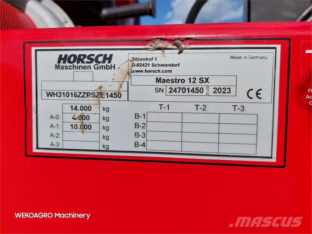 Horsch Maestro 12 SX Presisjonssåmaskiner