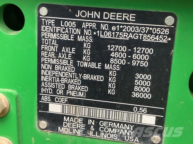 John Deere 6175R الجرارات