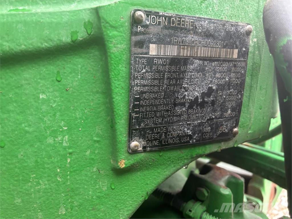 John Deere 7310R الجرارات