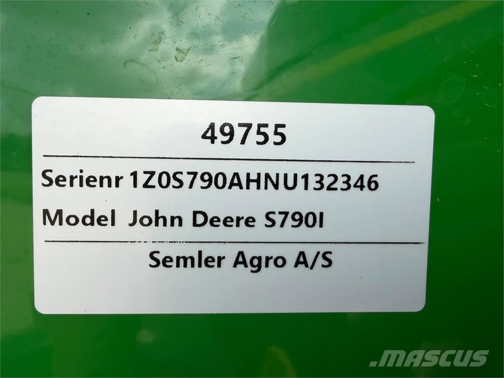 John Deere S790I Mähdrescher