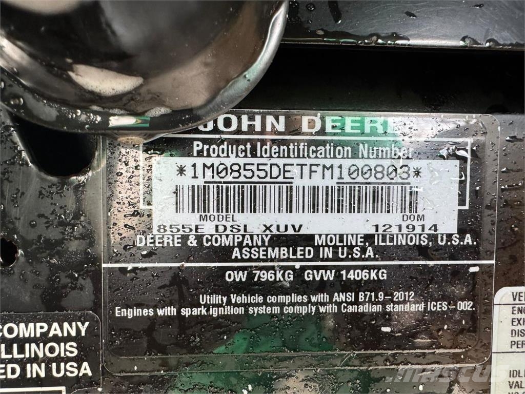 John Deere XUV 855D UTVs