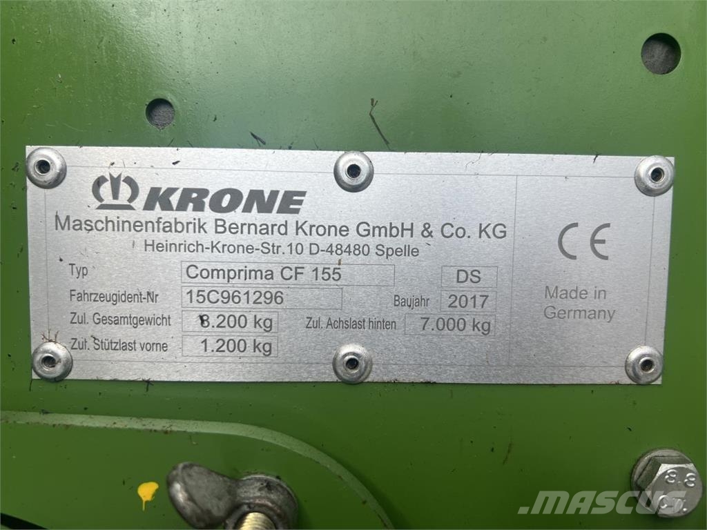 Krone CF155 XC EXTREME Rundballenpressen