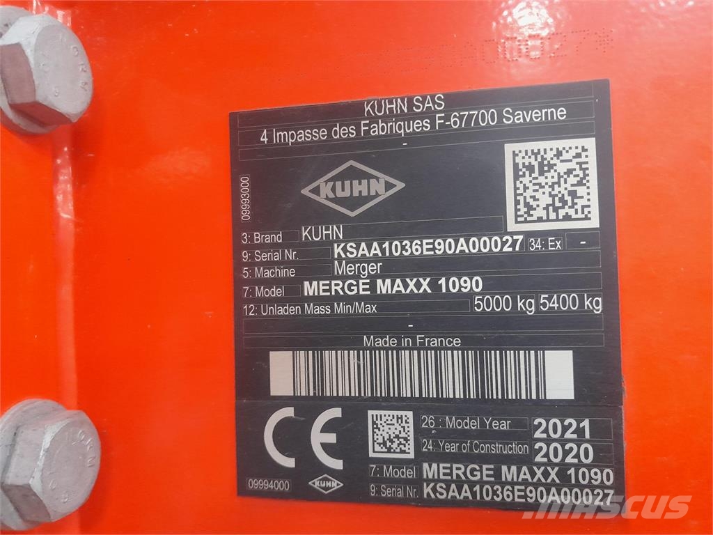 Kuhn MERGE MAXX 1090 River og høvendere