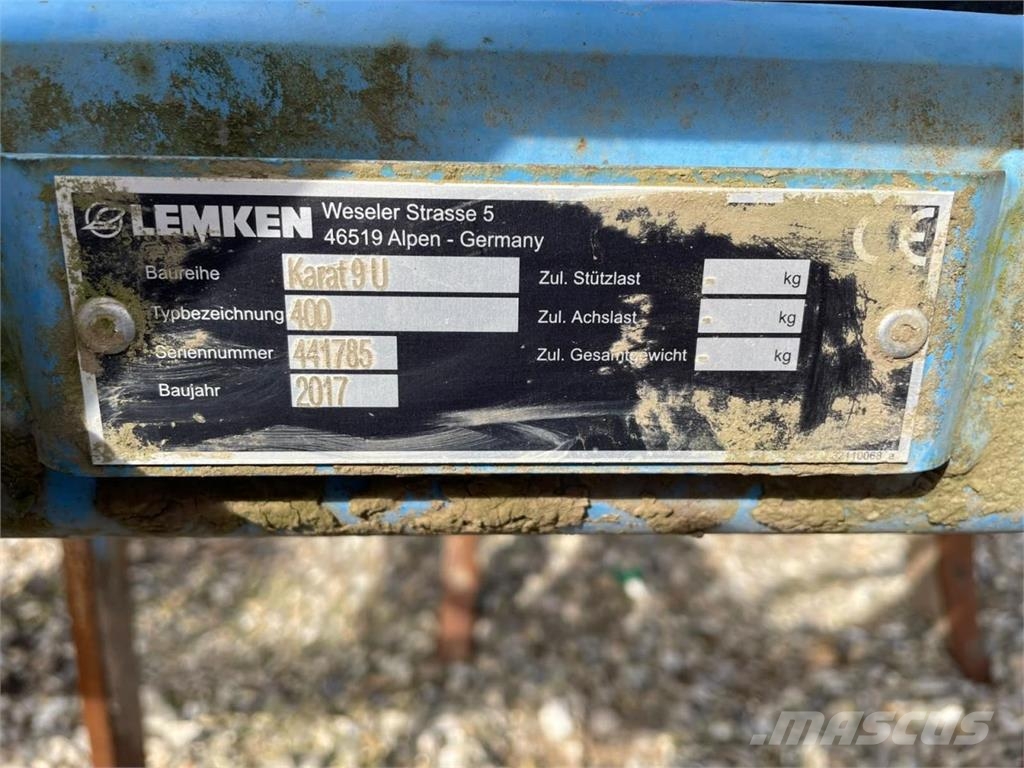 Lemken Karat 9U med frøudstyr Eggen