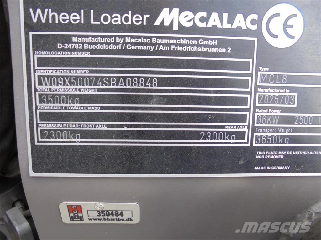 Mecalac MCL8 小型裝載機