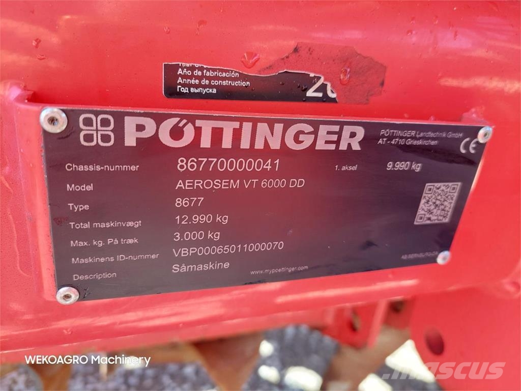 Pöttinger Aerosem VT 6000 DD Kombinované sejačky