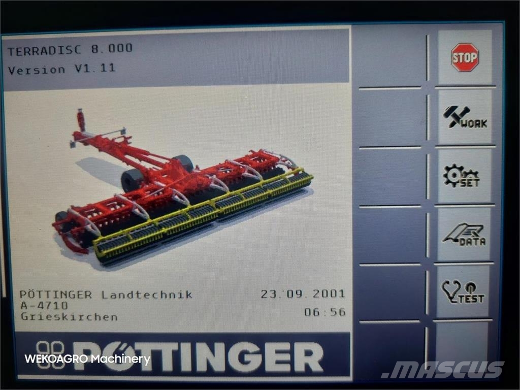Pöttinger Terradisc 8001 T Disku lobītāji/ecēšas