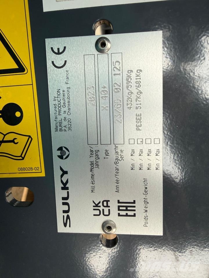 Sulky x40+ ماكينات وملحقات تسميد أخرى