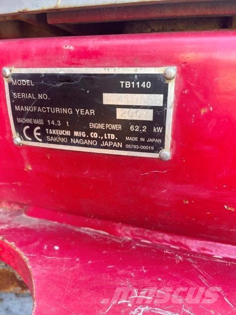 Takeuchi 1140 Miniescavadeiras < 7t (Mini escavadeiras)