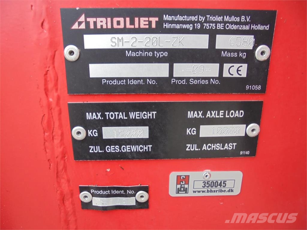 Trioliet 20M3 Remorques autochargeuse