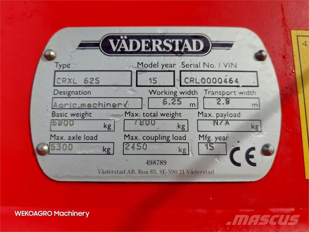 Väderstad Carrier XL 625 Schijveneggen