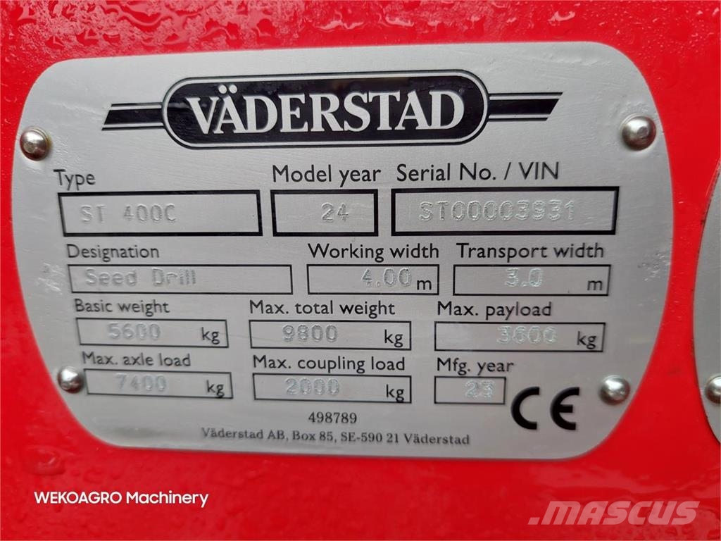 Väderstad Spirit 400 C med Seedeye 583ha Σπορείς