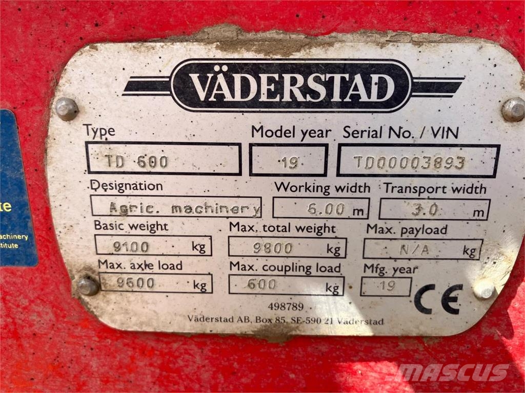 Väderstad TOPDOWN 600 Brány