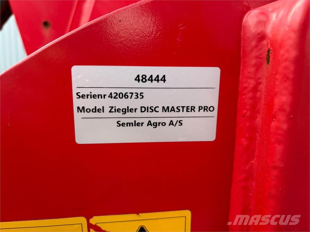 Ziegler DISC MASTER PRO 5001 Gradas de discos