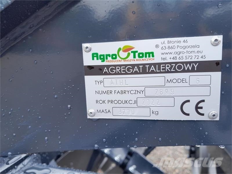 Agro - TOM 6 Meter discharve Agro-Tom 6 m. bugseret di Дискові борони
