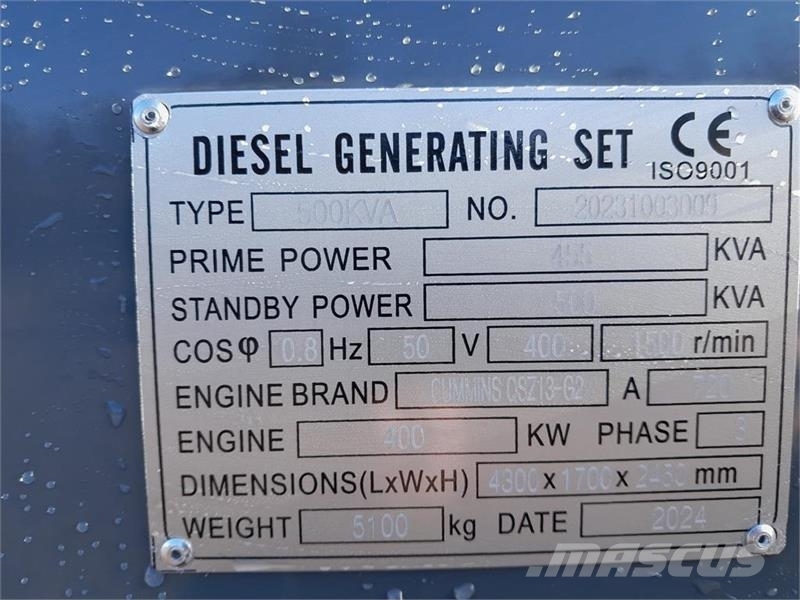 Cummins 500KWA その他の発電機