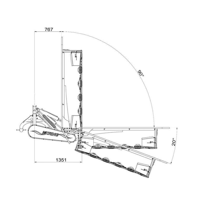 Dk-Tec SKIVEHØSTER DM1600 - 160 CM معدات حصد