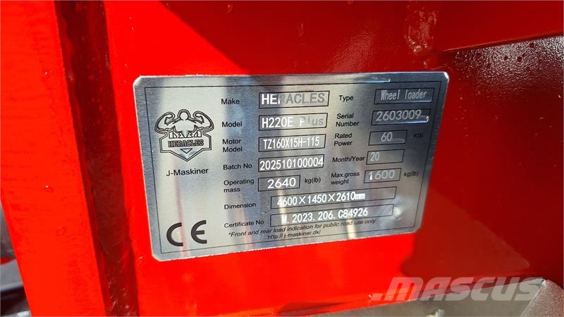 Heracles H220+  ELEKTRISK  ELEKTRISK Minicargadoras