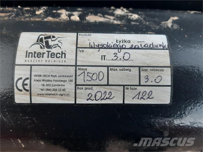 Inter-Tech højtipskovl inter-tech 3 meters 农业机械-其他