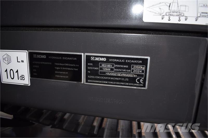 XCMG XE215-EV ELEKTRISK Rupsgraafmachines