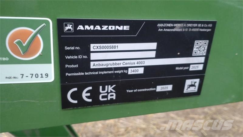 Amazone CENIUS 4003 DOBB. U Harrows