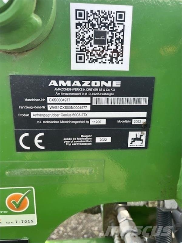 Amazone CENIUS 6003-2TX Harrows