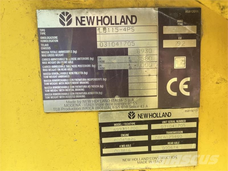 New Holland LB 115 PS Экскаваторы-погрузчики