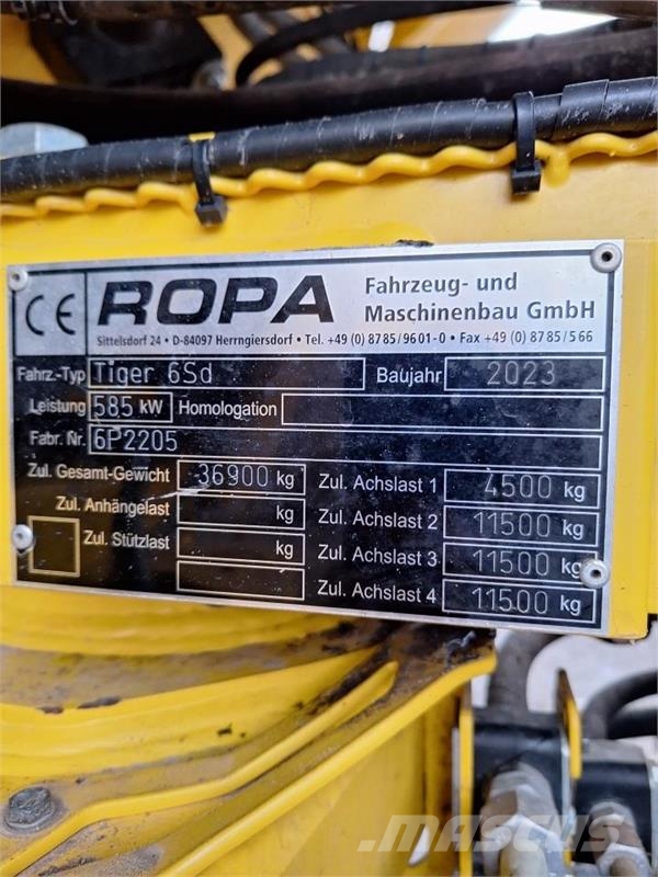 Ropa TIGER 6S Řepné kombajny