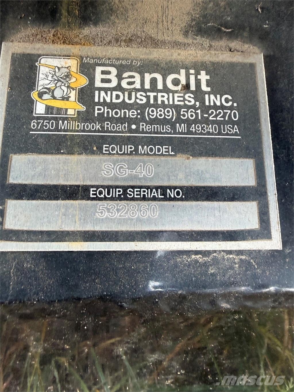 Bandit sg-40 Baumstumpffräsen