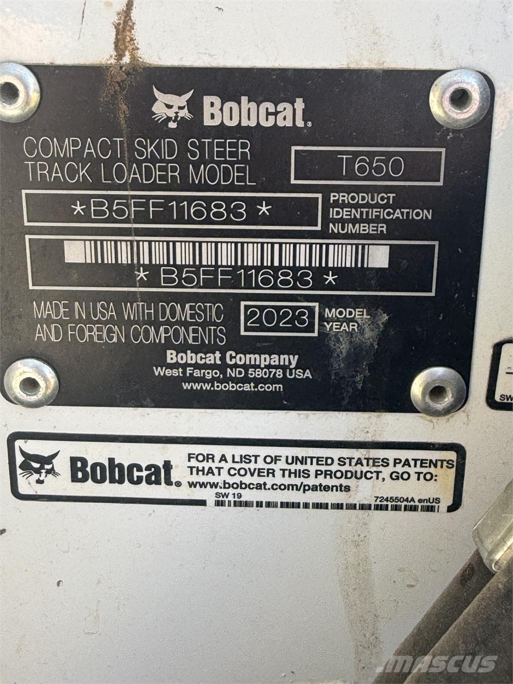 Bobcat T650 Minicargadoras