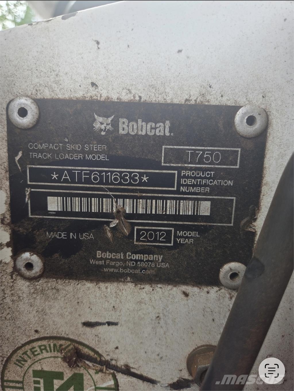Bobcat T750 Mini nakladalci