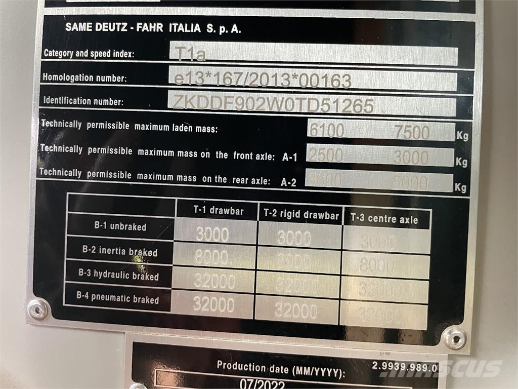 Deutz Fahr 5120G جرارات مدمجة