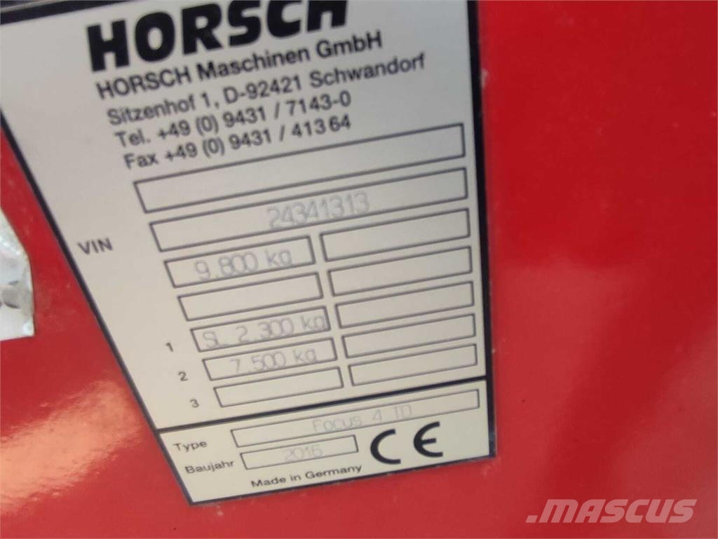 Horsch Focus 4TD Zaaimachines