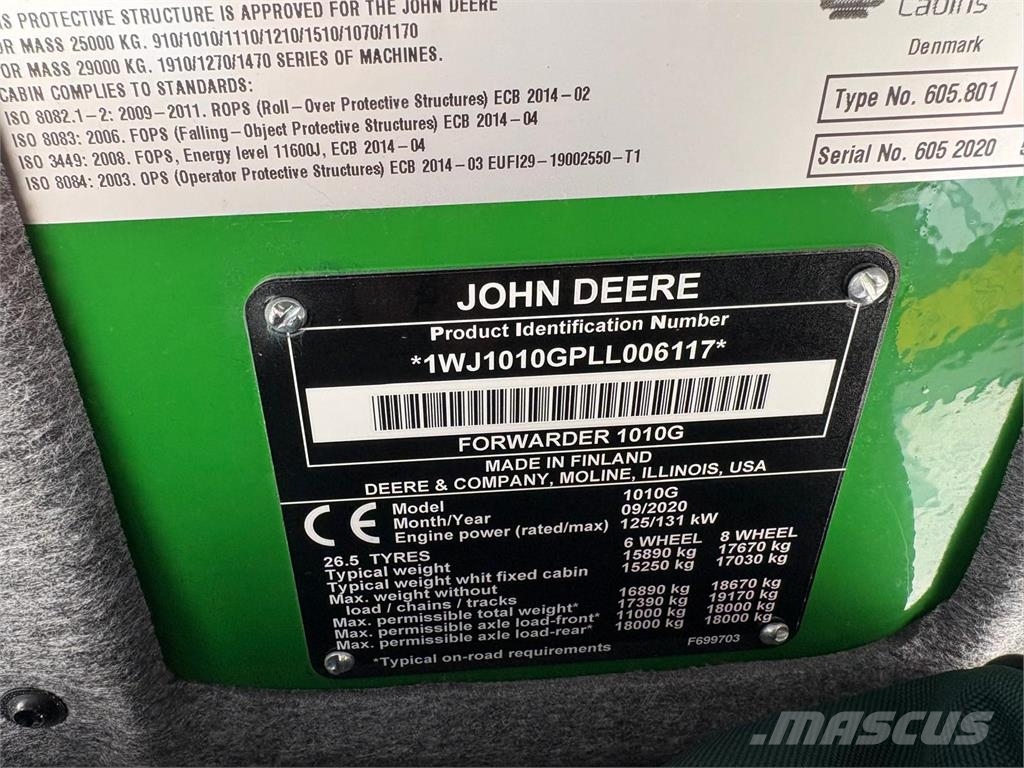 John Deere 1010G Autocargadoras