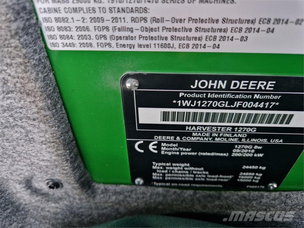 John Deere 1270G Harvestory