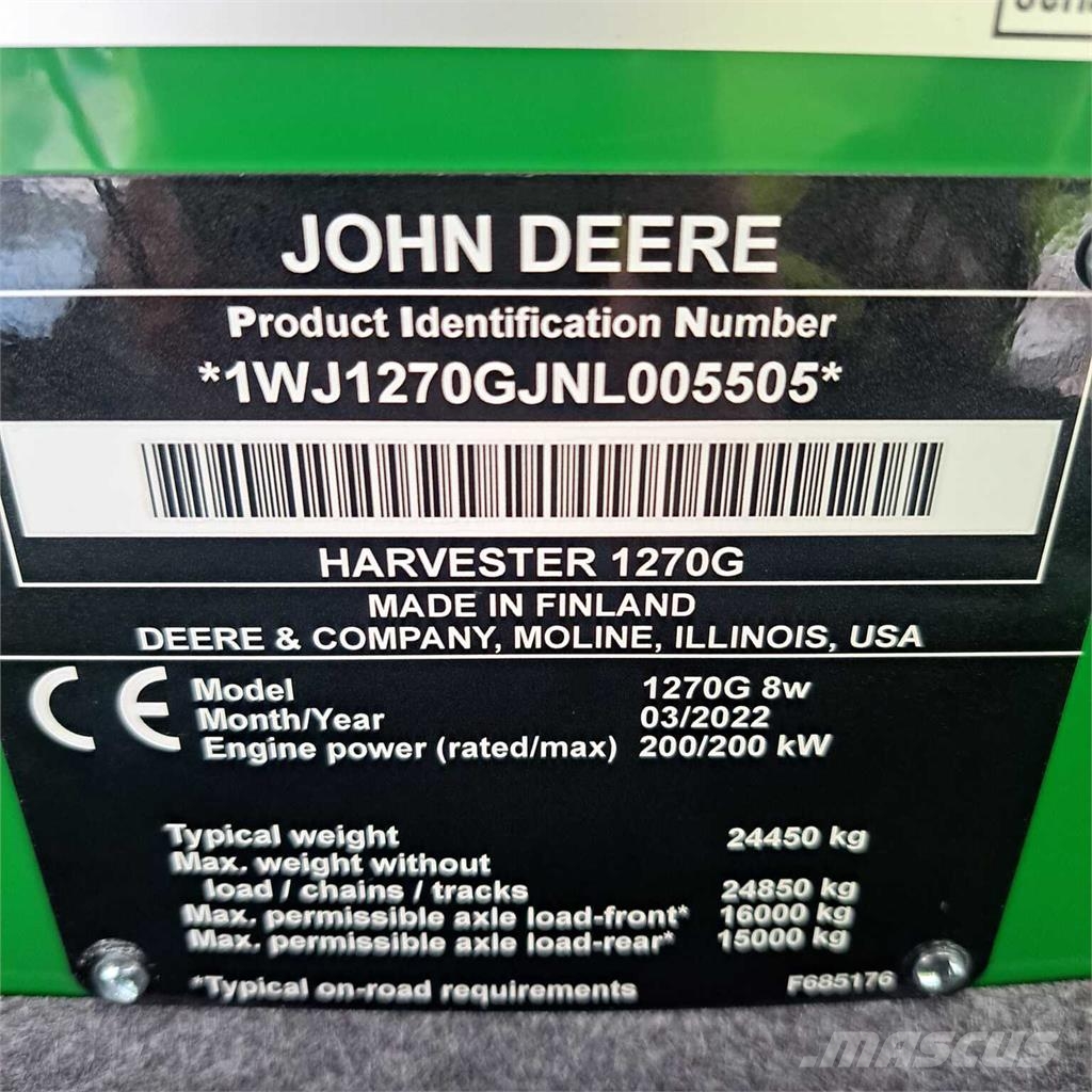 John Deere 1270G Θεριζοαλωνιστικές μηχανές