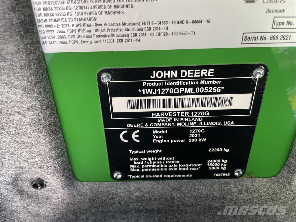 John Deere 1270G Skördare