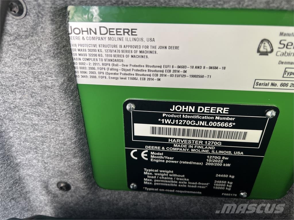 John Deere 1270G Harvesters