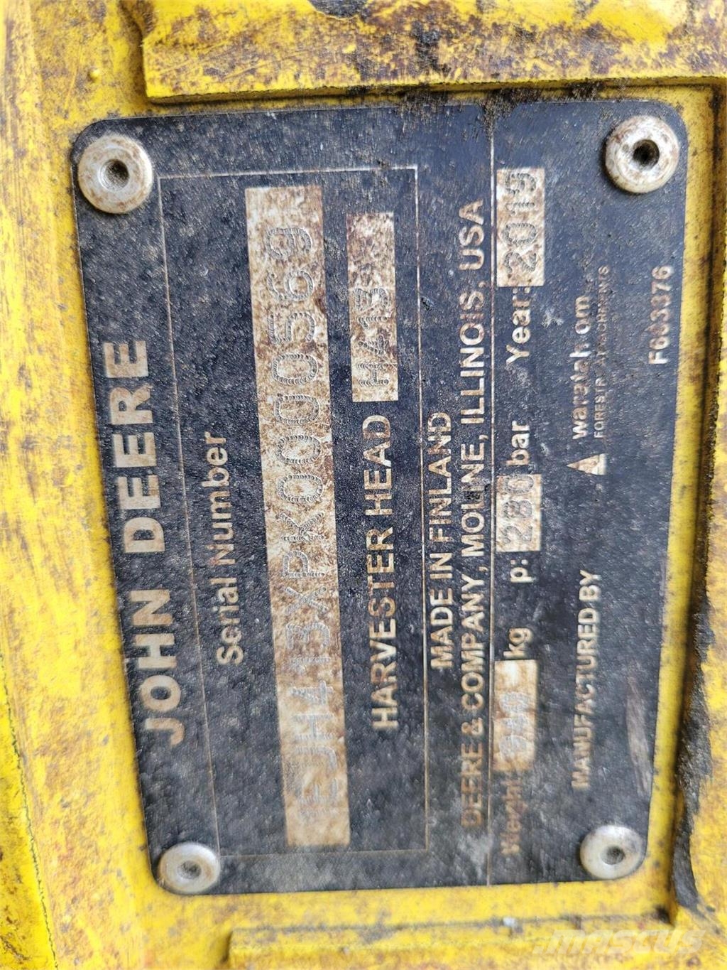 John Deere 1270G ハーベスター