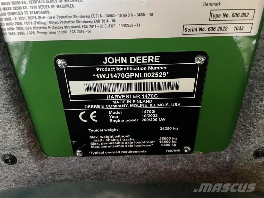 John Deere 1470G Cosechadoras